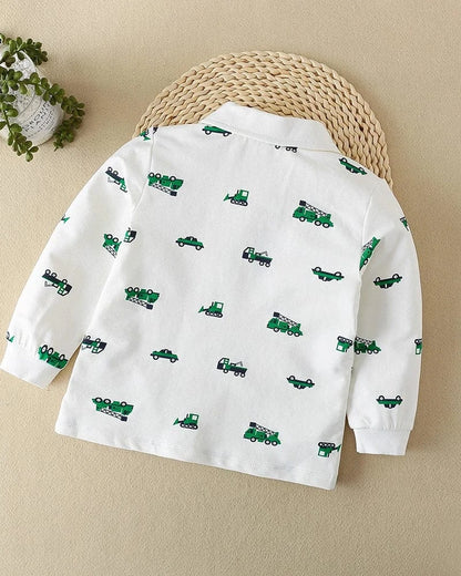 Trendy Kids Apparel Kids Clothing Boys' Long Sleeve Cotton Polo Shirt