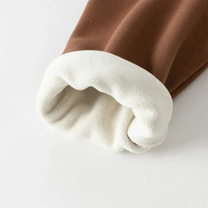 Trendy Kids Apparel Kids Clothing Boys Long Sleeve Fleece-lined Pullover