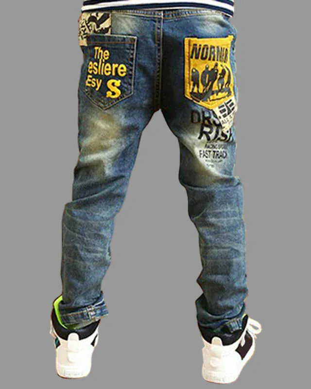 Trendy Kids Apparel Kids Clothing Boys Slim Straight Jeans