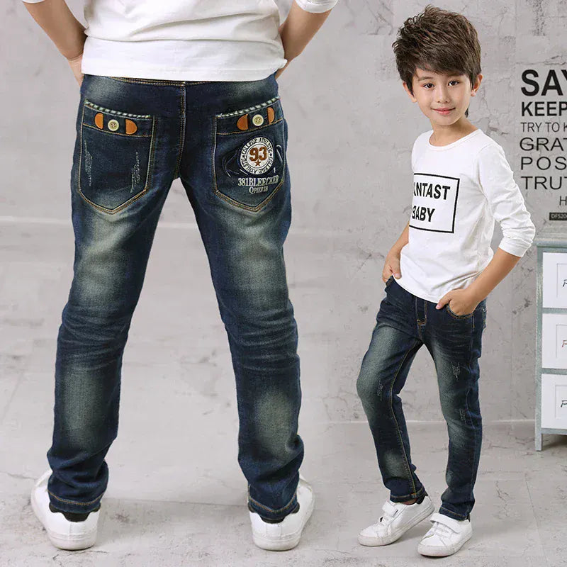 Trendy Kids Apparel Kids Clothing Boys Slim Straight Jeans