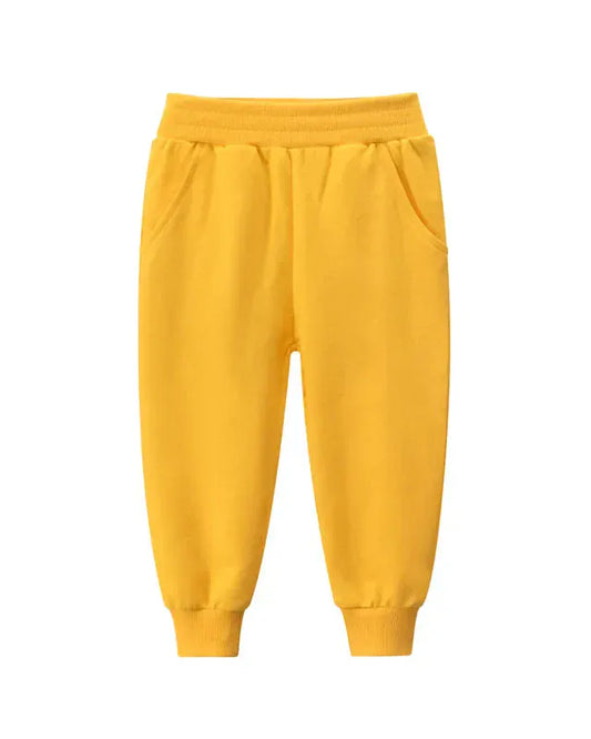 Trendy Kids Apparel Kids Clothing Boys Solid Color Casual Sports Trousers