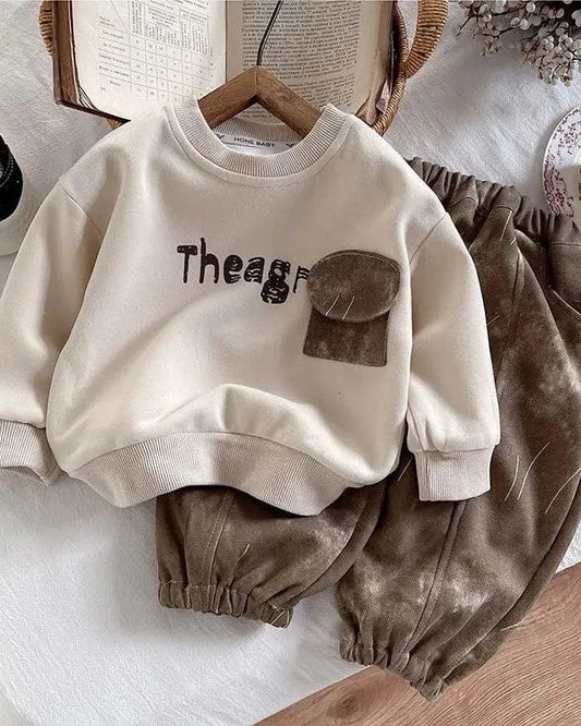 Trendy Kids Apparel Kids Clothing Boys' Spring & Autumn 2-Piece Tracksuit