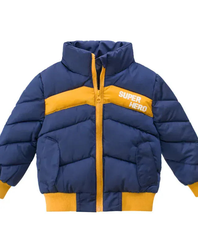 Trendy Kids Apparel Kids Clothing Boys Thickened Cotton-Padded Jacket
