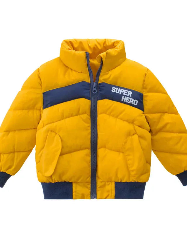 Trendy Kids Apparel Kids Clothing Boys Thickened Cotton-Padded Jacket
