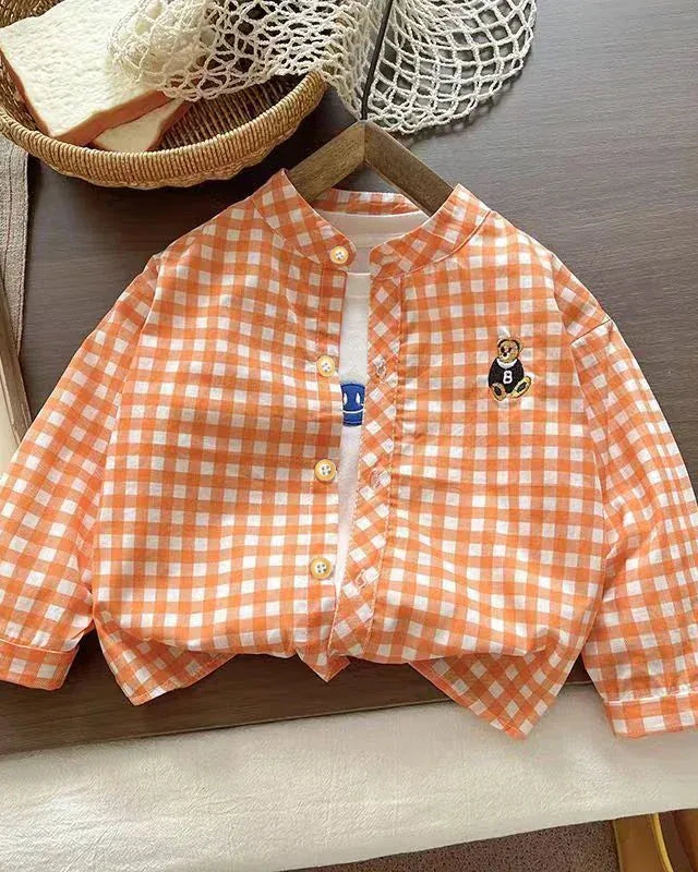 Trendy Kids Apparel Kids Clothing Boys' Thin Long Sleeve Spring Shirts