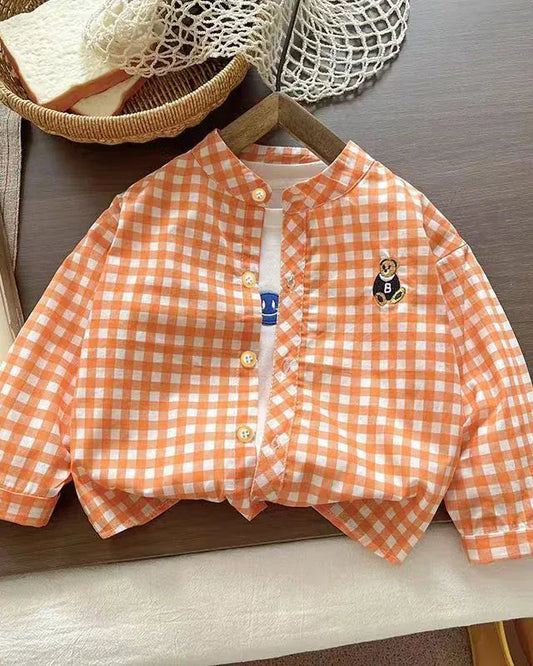 Trendy Kids Apparel Kids Clothing Boys' Thin Long Sleeve Spring Shirts