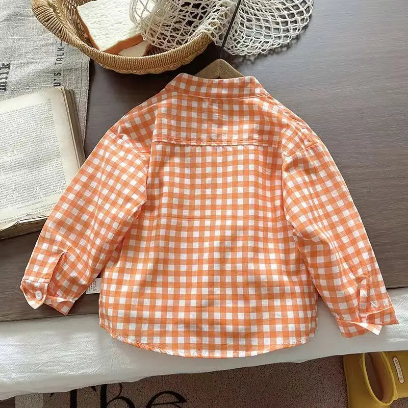 Trendy Kids Apparel Kids Clothing Boys' Thin Long Sleeve Spring Shirts