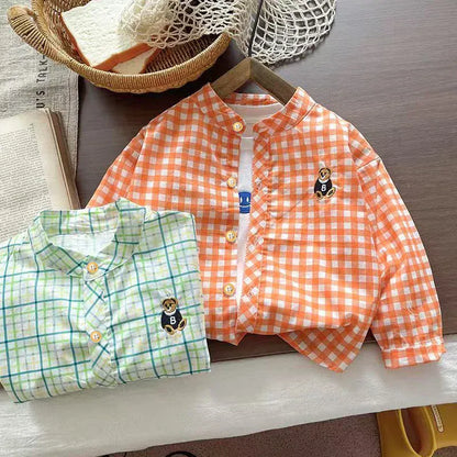 Trendy Kids Apparel Kids Clothing Boys' Thin Long Sleeve Spring Shirts