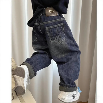 Trendy Kids Apparel Kids Clothing Boys Winter Padded Jeans