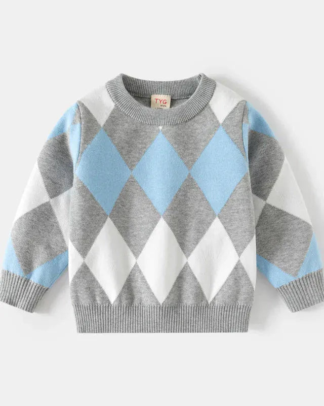 Trendy Kids Apparel Kids Clothing Boys Winter Warm Knitted Pullover