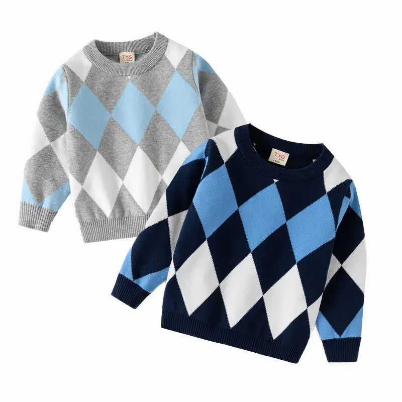 Trendy Kids Apparel Kids Clothing Boys Winter Warm Knitted Pullover