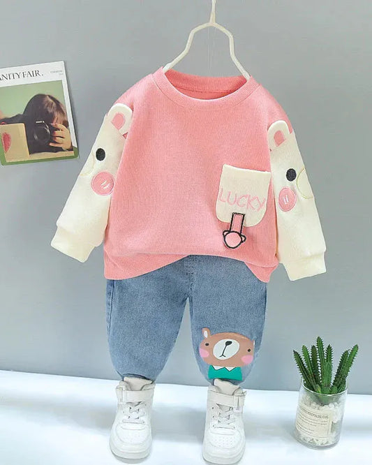 Trendy Kids Apparel Kids Clothing Casual Cotton Kids Set