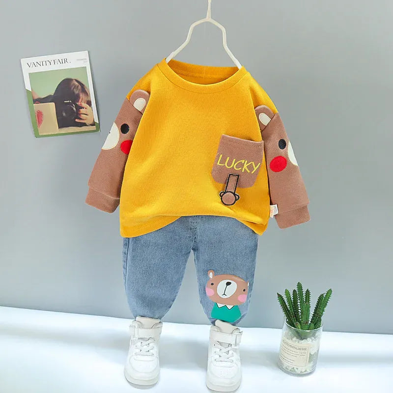 Trendy Kids Apparel Kids Clothing Casual Cotton Kids Set