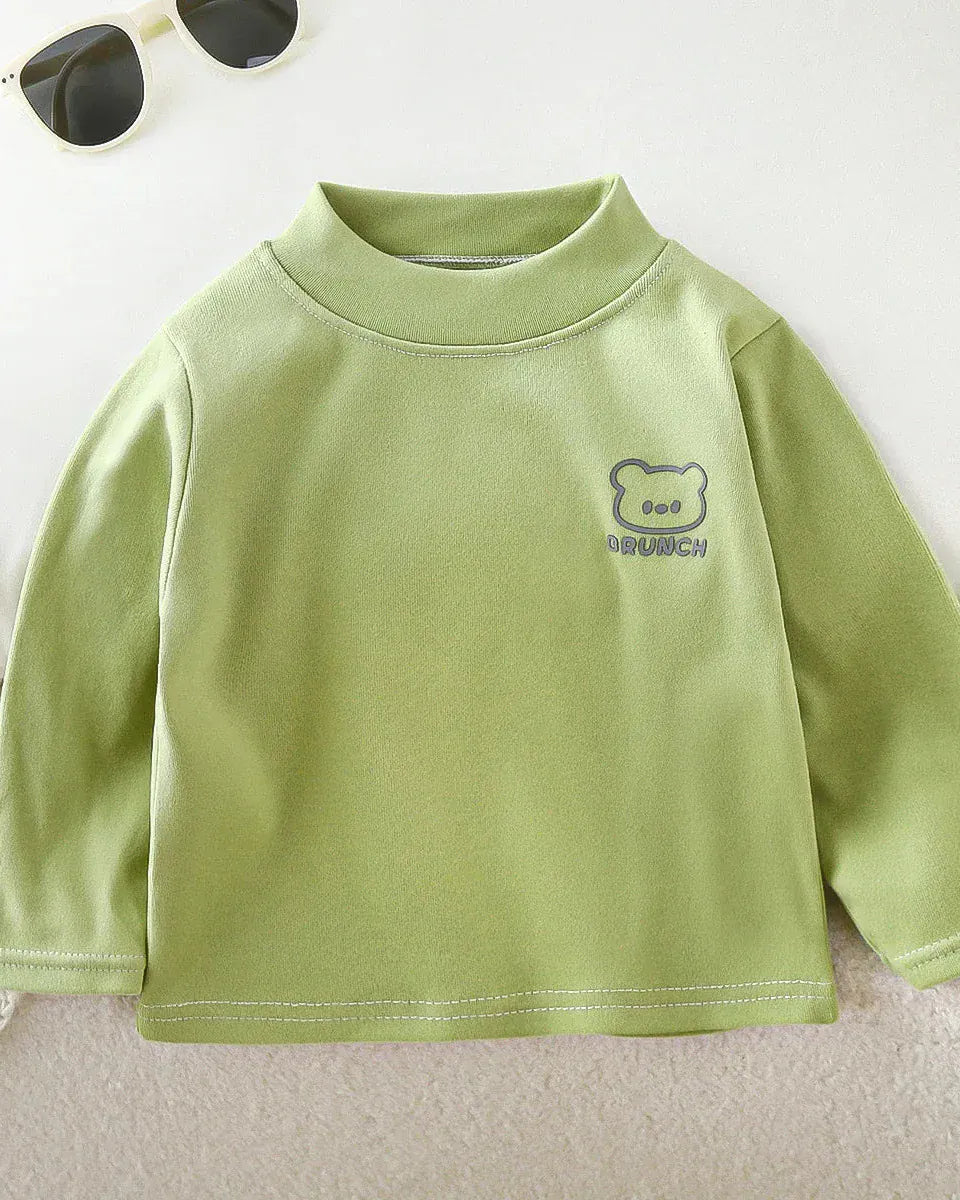 Trendy Kids Apparel Kids Clothing Children's Basic Turtleneck Shirt