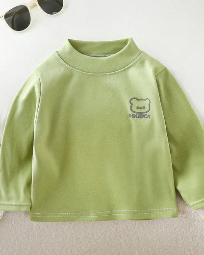Trendy Kids Apparel Kids Clothing Children's Basic Turtleneck Shirt