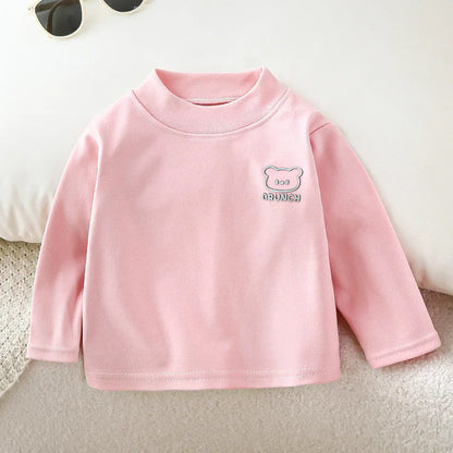 Trendy Kids Apparel Kids Clothing Children's Basic Turtleneck Shirt
