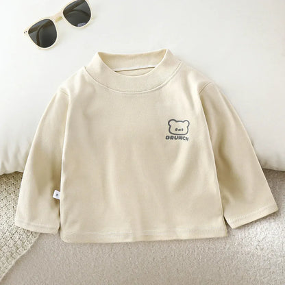 Trendy Kids Apparel Kids Clothing Children's Basic Turtleneck Shirt