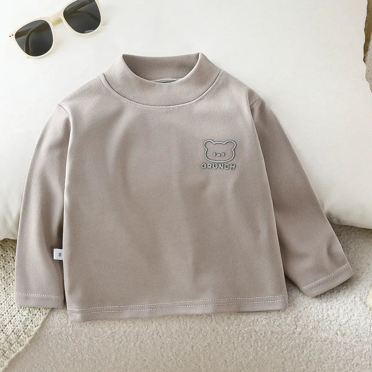 Trendy Kids Apparel Kids Clothing Children's Basic Turtleneck Shirt
