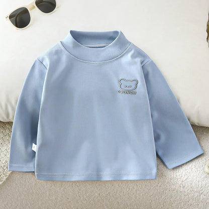 Trendy Kids Apparel Kids Clothing Children's Basic Turtleneck Shirt
