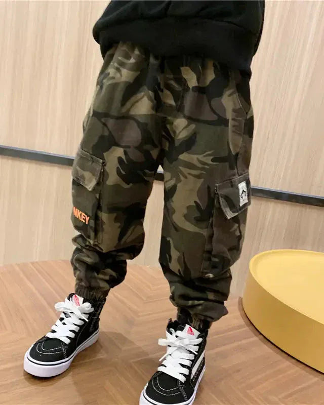 Trendy Kids Apparel Kids Clothing Children's Camouflage Cargo Pants