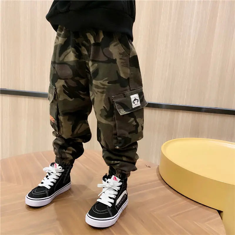 Trendy Kids Apparel Kids Clothing Children's Camouflage Cargo Pants