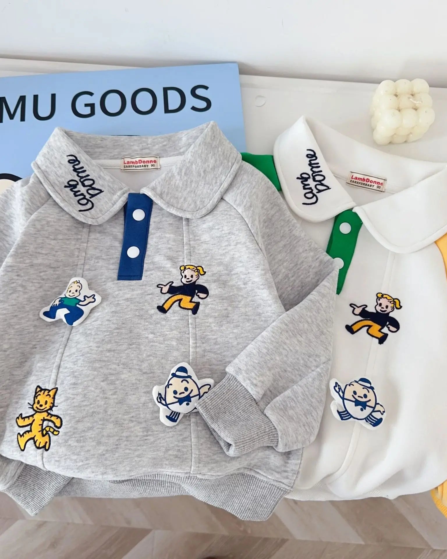 Trendy Kids Apparel Kids Clothing Children's Sporty Long Sleeve Polo Pullover