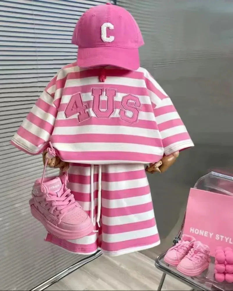 Trendy Kids Apparel Kids Clothing Children’s Summer Two Piece Set