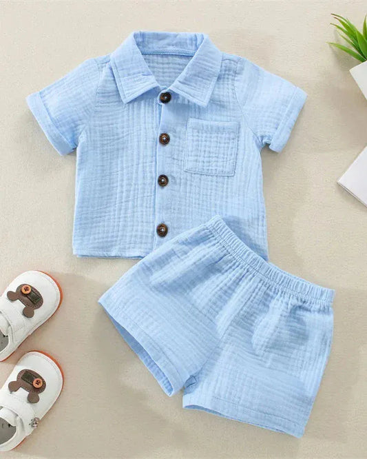 Trendy Kids Apparel Kids Clothing Cotton Linen Casual Toddler Baby Boys Summer Outfits