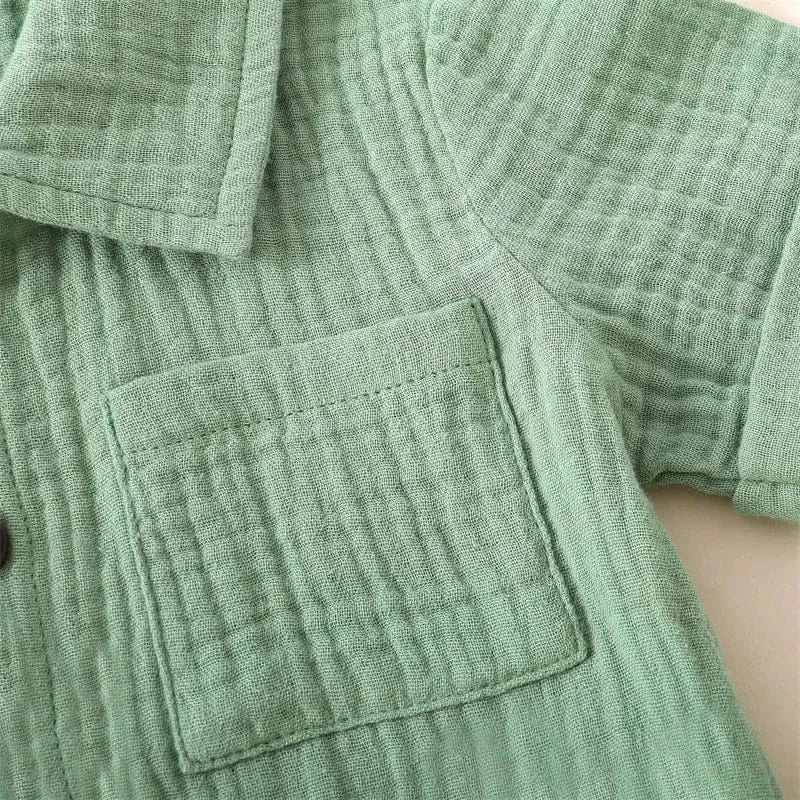 Trendy Kids Apparel Kids Clothing Cotton Linen Casual Toddler Baby Boys Summer Outfits