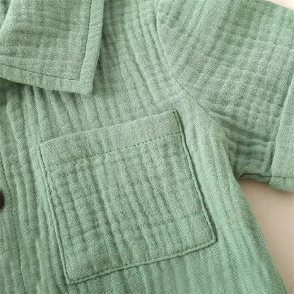 Trendy Kids Apparel Kids Clothing Cotton Linen Casual Toddler Baby Boys Summer Outfits