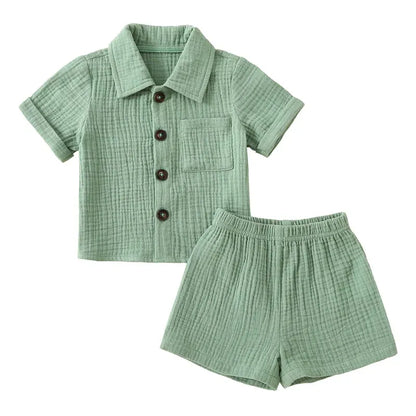 Trendy Kids Apparel Kids Clothing Cotton Linen Casual Toddler Baby Boys Summer Outfits