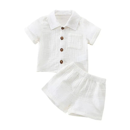 Trendy Kids Apparel Kids Clothing Cotton Linen Casual Toddler Baby Boys Summer Outfits