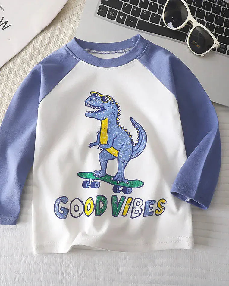 Trendy Kids Apparel Kids Clothing Eco Cotton Long Sleeves Shirts