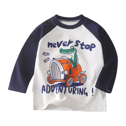 Trendy Kids Apparel Kids Clothing Eco Cotton Long Sleeves Shirts