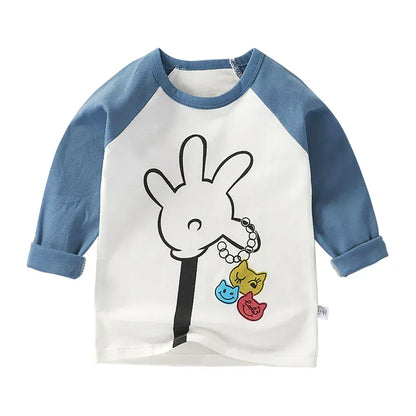 Trendy Kids Apparel Kids Clothing Eco Cotton Long Sleeves Shirts
