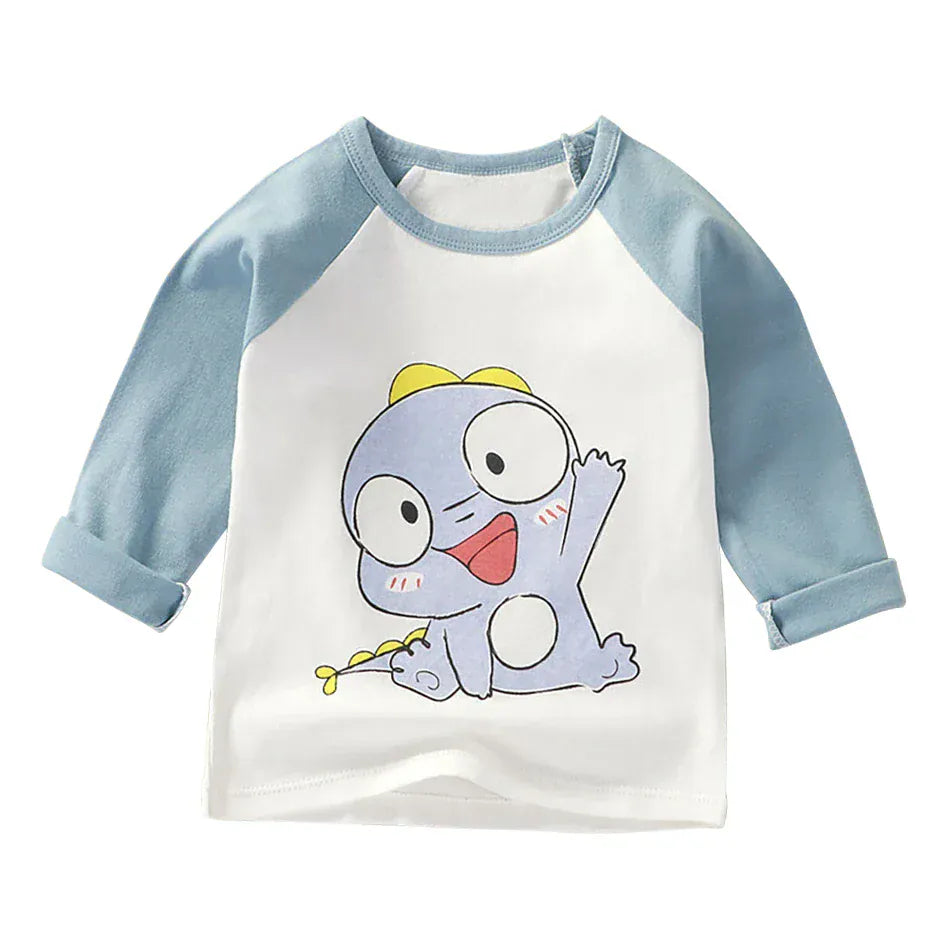 Trendy Kids Apparel Kids Clothing Eco Cotton Long Sleeves Shirts