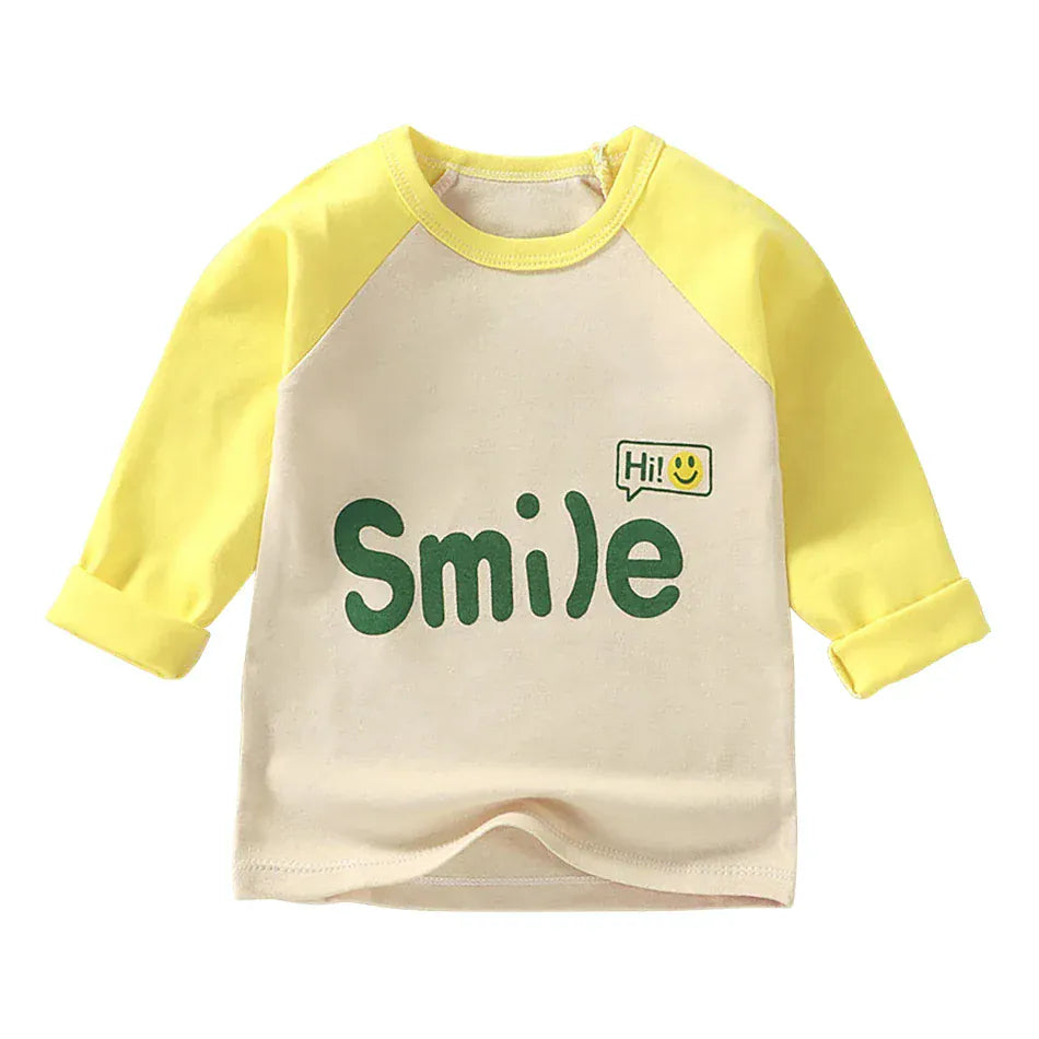 Trendy Kids Apparel Kids Clothing Eco Cotton Long Sleeves Shirts