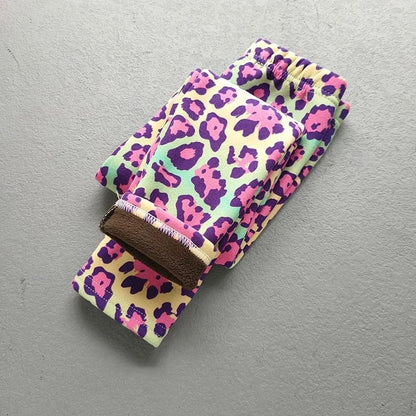 Trendy Kids Apparel Kids Clothing Fleece Leggings For Girls