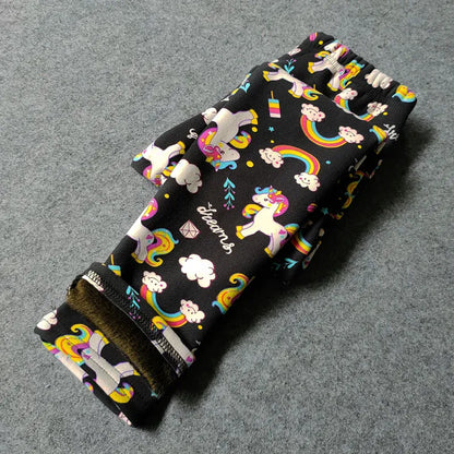 Trendy Kids Apparel Kids Clothing Fleece Leggings For Girls