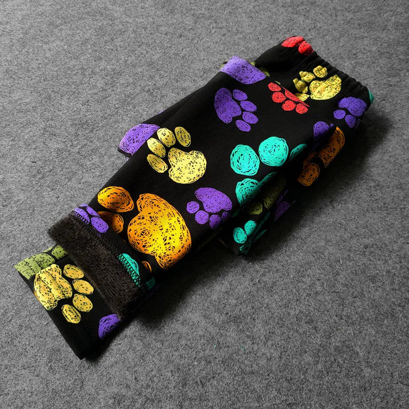 Trendy Kids Apparel Kids Clothing Fleece Leggings For Girls