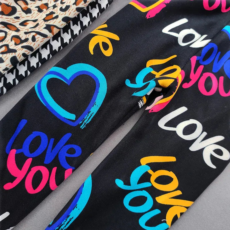 Trendy Kids Apparel Kids Clothing Fleece Leggings For Girls