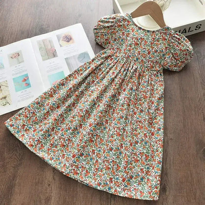 Trendy Kids Apparel Kids Clothing Floral Girls Dresses
