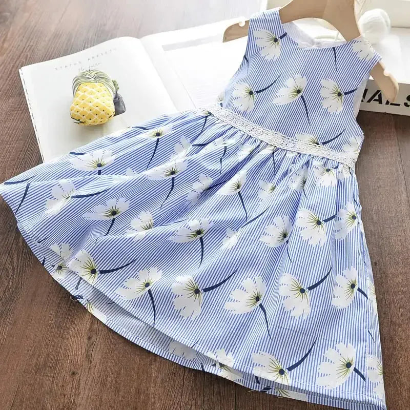 Trendy Kids Apparel Kids Clothing Floral Girls Dresses
