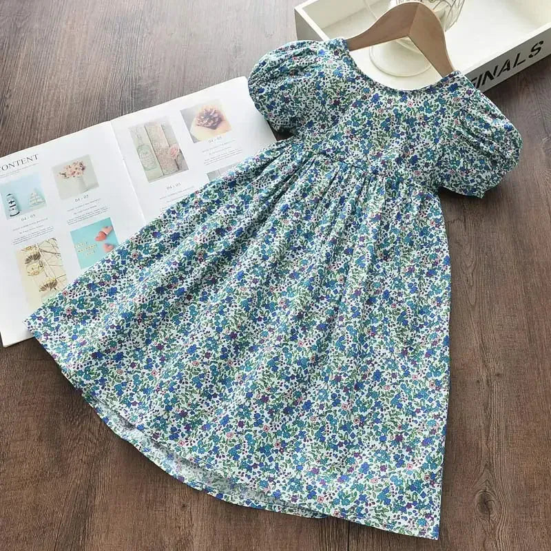 Trendy Kids Apparel Kids Clothing Floral Girls Dresses