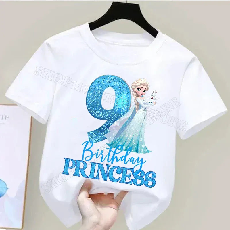 Trendy Kids Apparel Kids Clothing Frozen Girls T-shirts