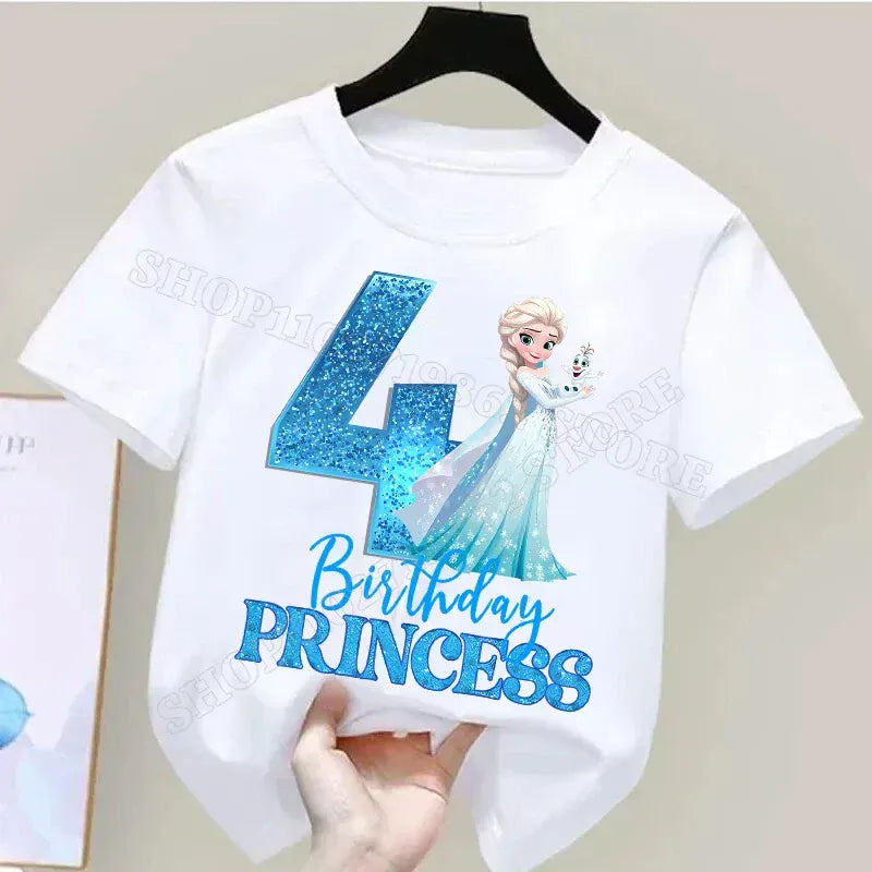 Trendy Kids Apparel Kids Clothing Frozen Girls T-shirts