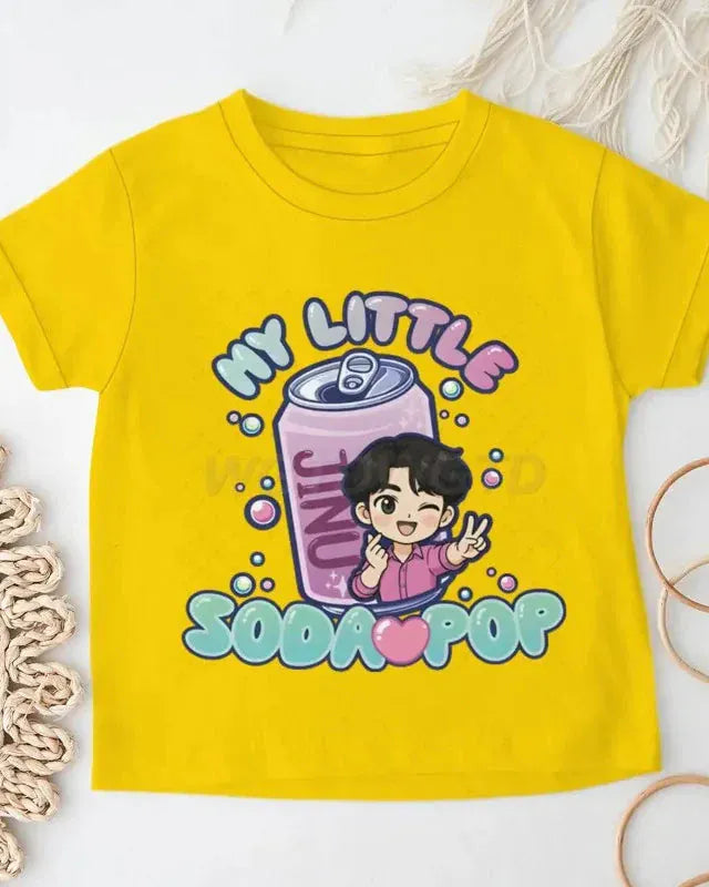 Trendy Kids Apparel Kids Clothing Fun Letter Printed Cotton Tshirt