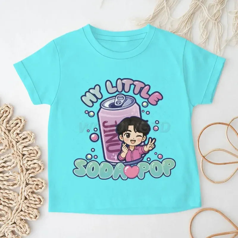 Trendy Kids Apparel Kids Clothing Fun Letter Printed Cotton Tshirt