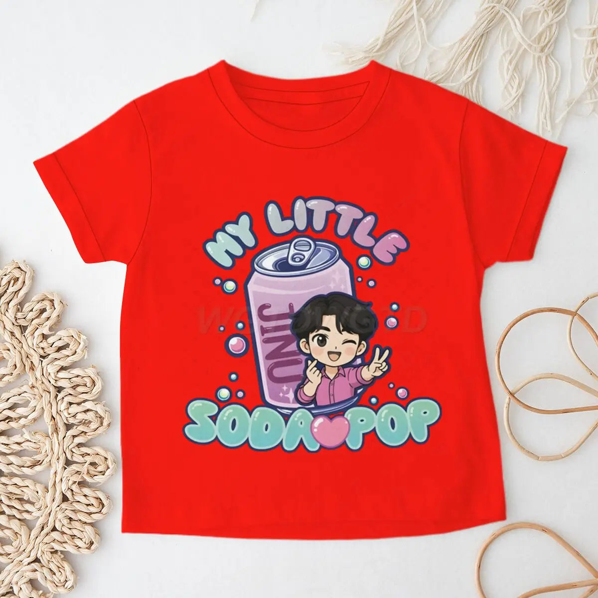 Trendy Kids Apparel Kids Clothing Fun Letter Printed Cotton Tshirt
