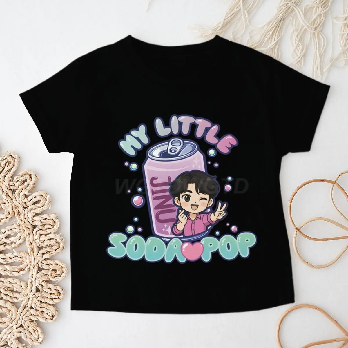 Trendy Kids Apparel Kids Clothing Fun Letter Printed Cotton Tshirt